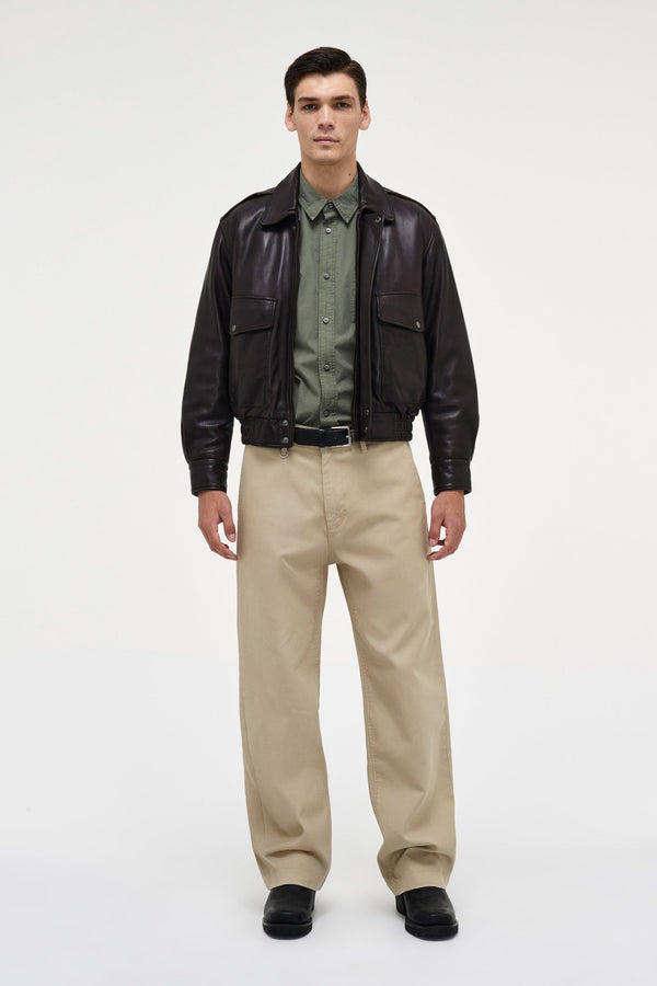 neuw Casablanca Leather Bomber M - Espresso