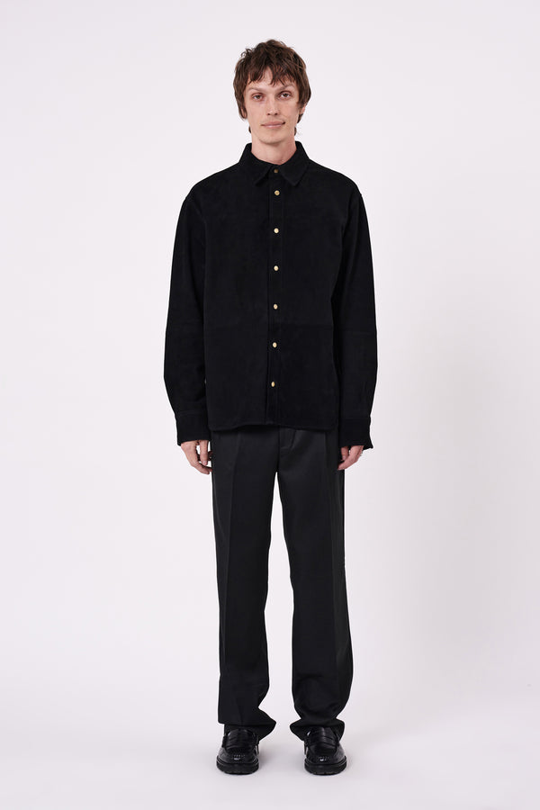 Neuw Cave Relaxed Pleat Wool - Black