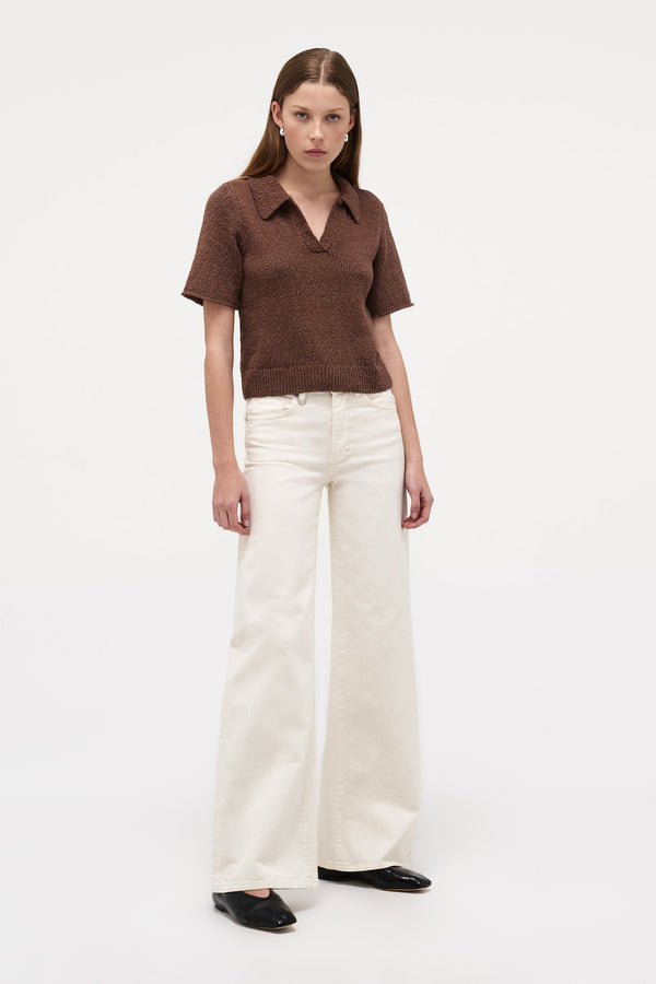 Neuw Cecil Knit Polo - Espresso