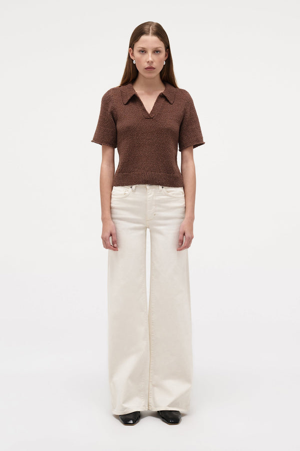 neuw Cecil Knit Polo - Espresso