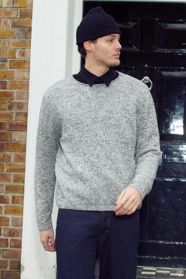 Neuw Chain Knit Crew - Ash Grey