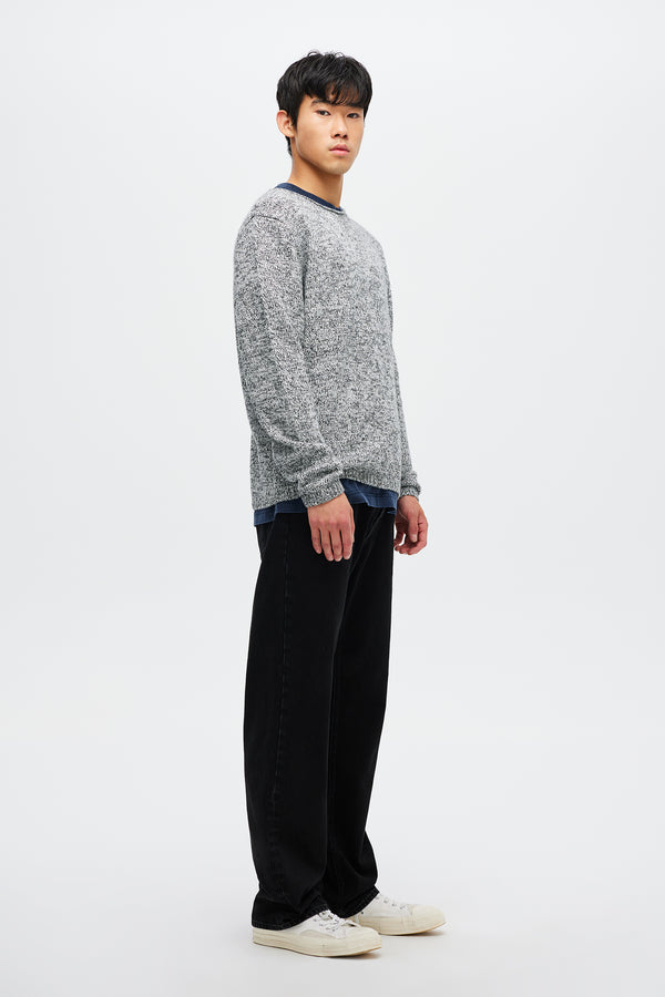 Neuw Chain Knit Crew - Ash Grey