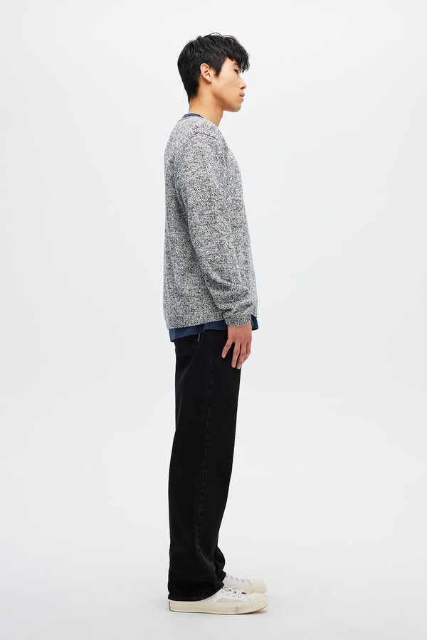 Neuw Chain Knit Crew - Ash Grey