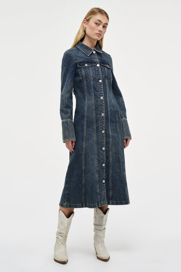 Neuw Chelsea Denim Shirt Dress - Pure Indigo