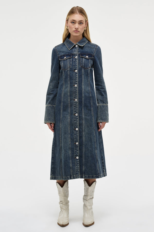 neuw Chelsea Denim Shirt Dress - Pure Indigo