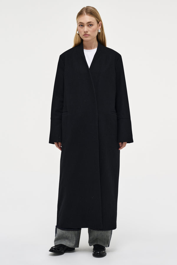 neuw Cohen Wool Coat - Black