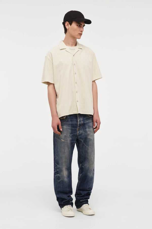 Neuw Cotton Crepe SS Shirt - Vintage White