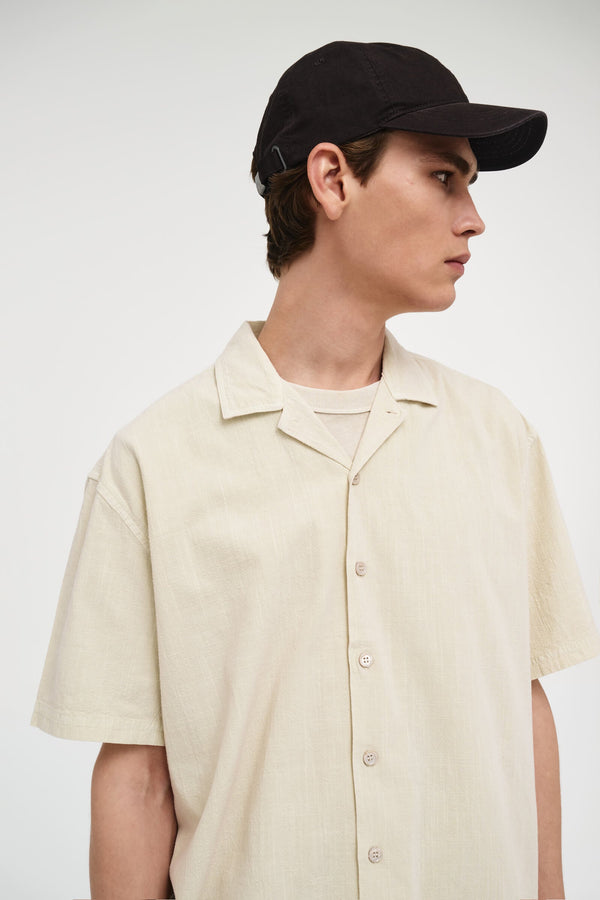 Neuw Cotton Crepe SS Shirt - Vintage White