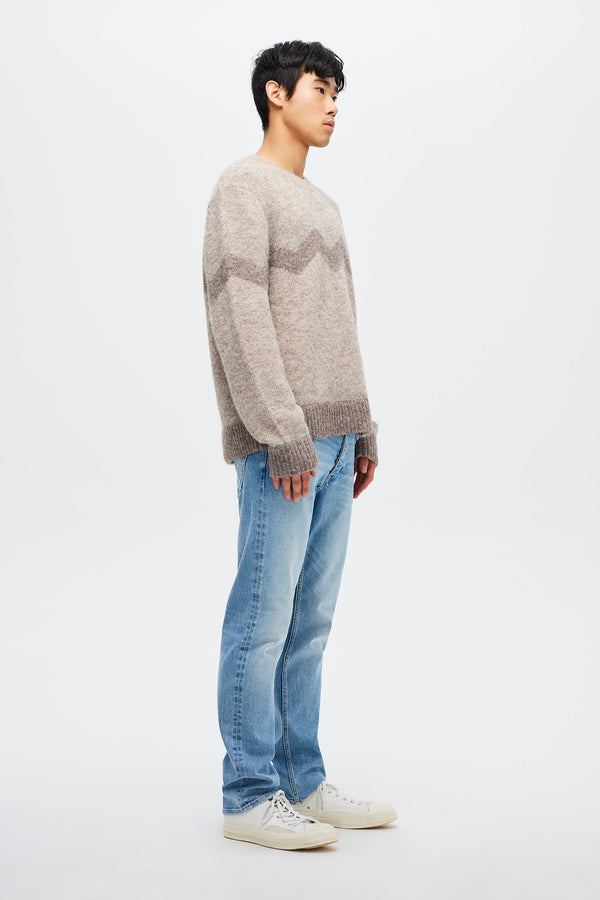 Neuw Intarsia Zig Zag Crew