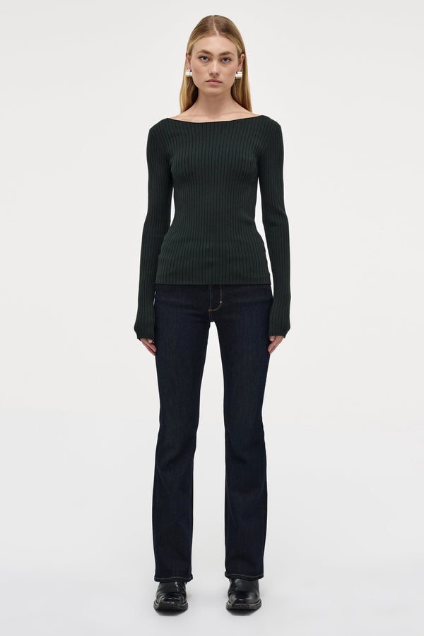 neuw Jamie Knit LS Top - Military
