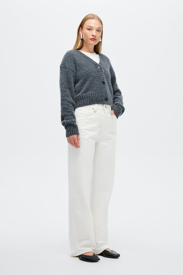 Neuw Kate Knit Cardigan - Grey Marle