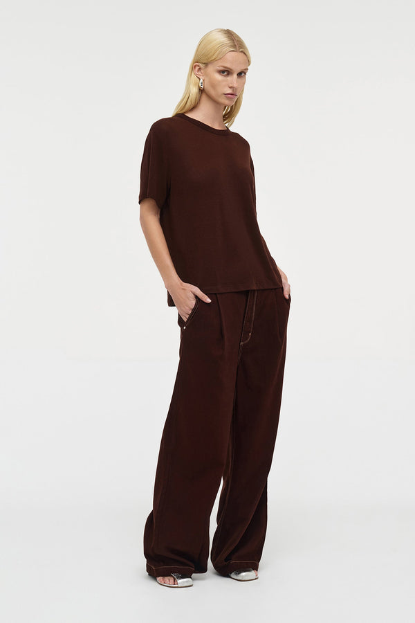 Neuw Lou Tissue Tee - Espresso