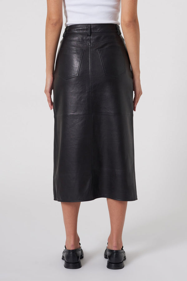 Neuw Nico Skirt Leather - Black