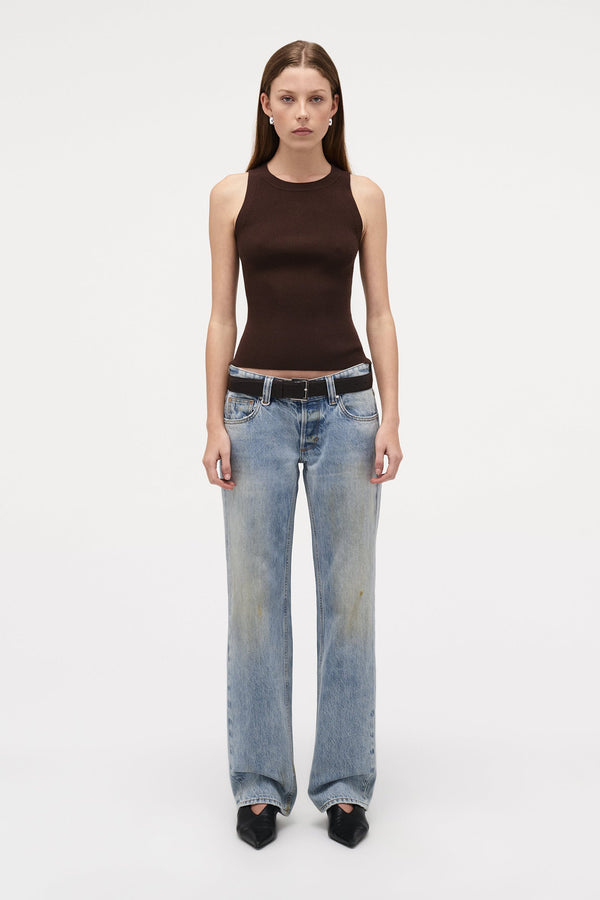 neuw PM Knitted Singlet - Espresso