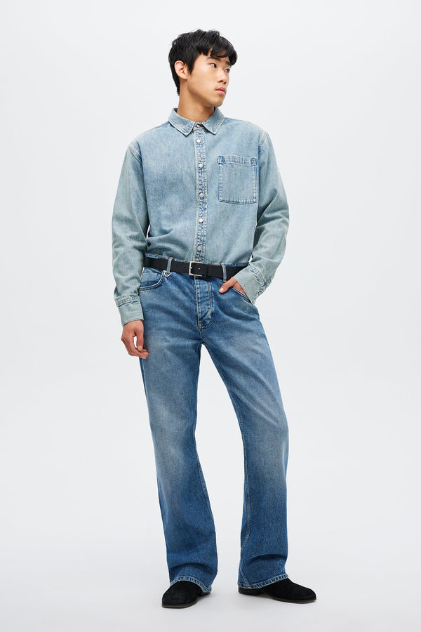 neuw Regular Fit Denim Shirt - Light Vintage Indigo