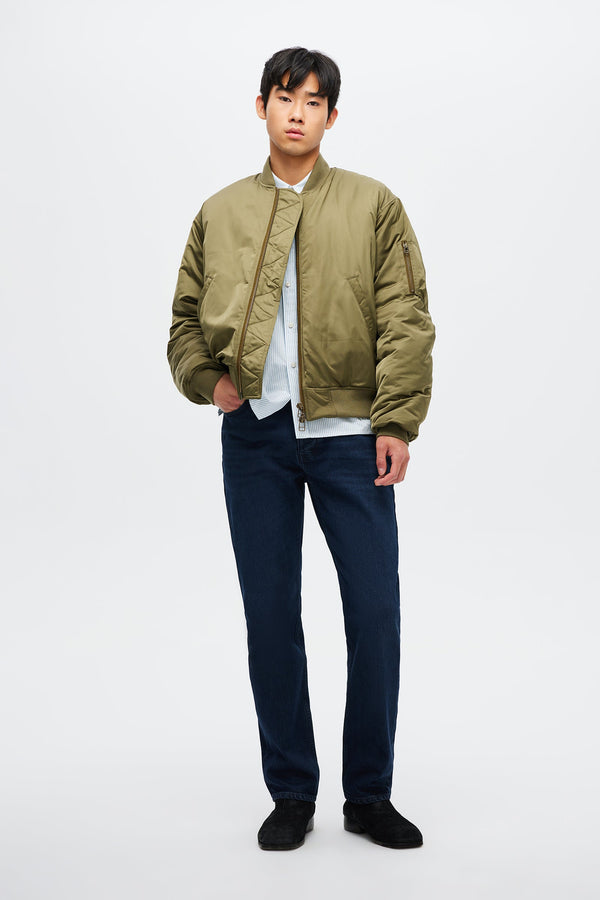 Neuw Regular Fit Stripe Shirt - Oxford Blue