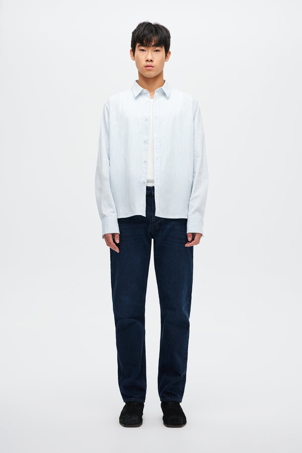 neuw Regular Fit Stripe Shirt - Oxford Blue