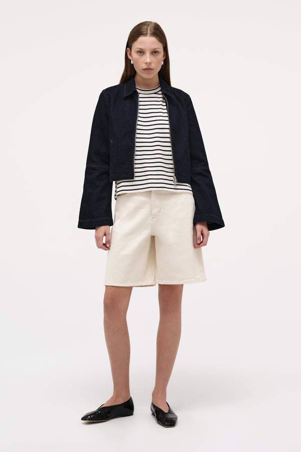 Neuw Resort Stripe Juno Tee - Ivory