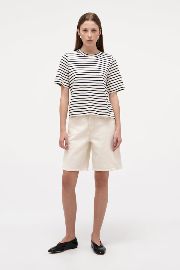 Neuw Resort Stripe Juno Tee - Ivory