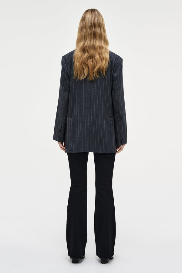Neuw Tribeca Blazer Pinstripe - Charcoal