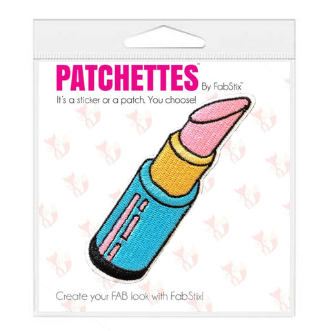 Neva Nude 80's Vibin' LipStick Iron-On Patchette Or Sticker