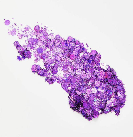 Neva Nude Berry Mischievous Cosmetic Glitter Glitz Grenade Keychain In Aloe Gel