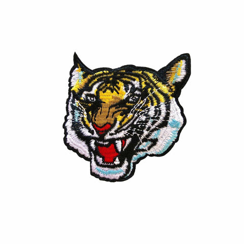 neva nude Beware Tiger Iron-On Patchette and Sticker