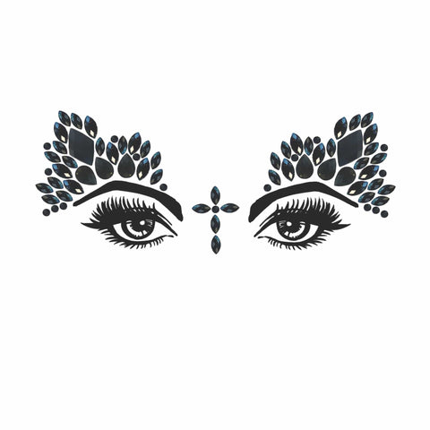 neva nude Black Lilith Crucifix Crystal Face Jewels