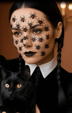 Neva Nude Black Widow Glitter Crystal Spider Body And Face Stix
