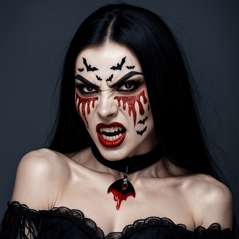 Neva Nude Bloody Awesome Glitter Tears Face Sticker