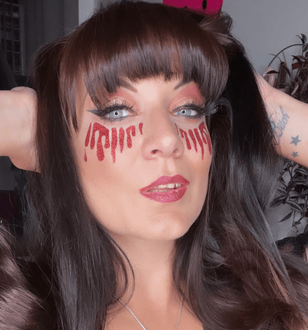 Neva Nude Bloody Awesome Glitter Tears Face Sticker