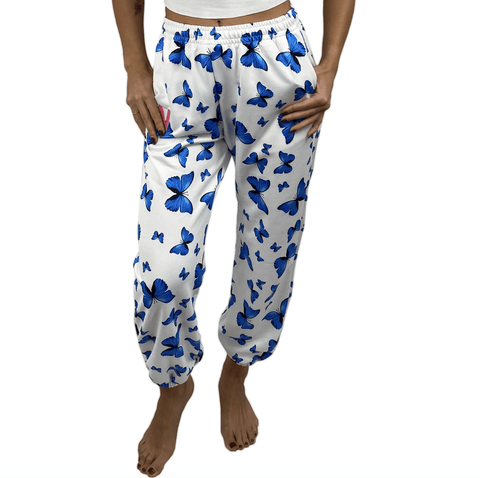 neva nude Blue Butterfly Jogger Naughties Sweat Pants