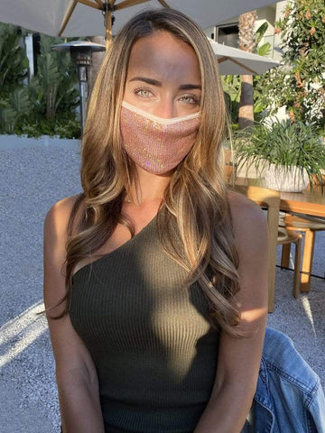 Neva Nude Bubbly Feels Nude Champagne Sequin Sparkle Face Mask