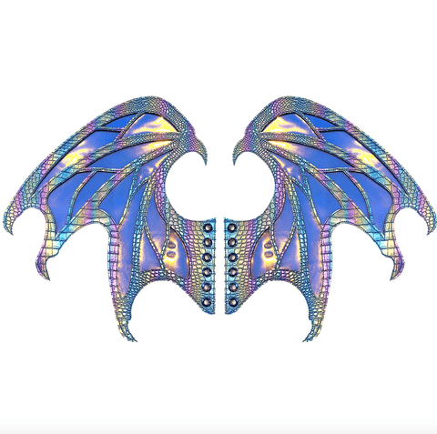 Neva Nude Drogon Iridescent Flame Original Wingz Pair For Calf Or Boot