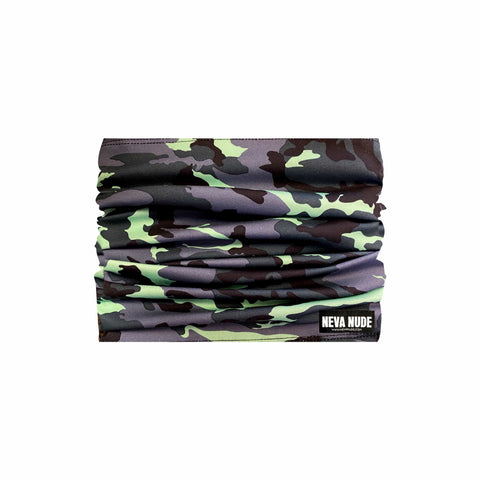 Neva Nude Extraction Green & Black Camo Blacklight Sexy Necksie Face Covering