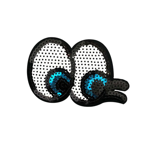 neva nude Eye Spy With My Sequin Eyes Iron-On Patchette or Sticker