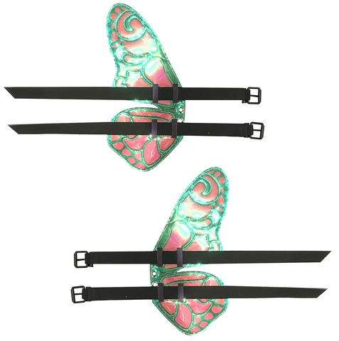 Neva Nude FlutterByeee Reflective Butterfly Original Wingz Pair For Calf Or Boot