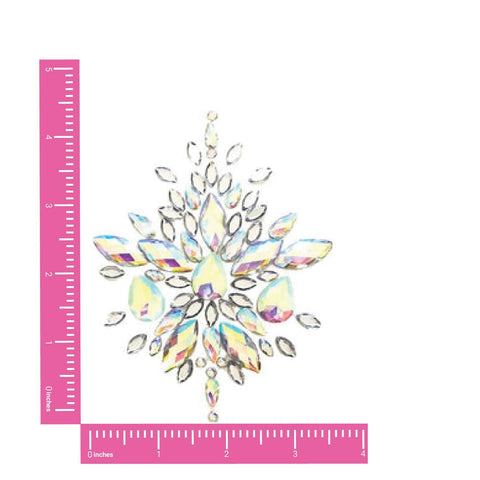 Neva Nude Frozen Iridescent Crystal Jewel Nipple Cover Pasties