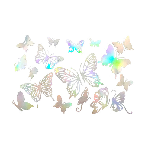 neva nude Holographic Butterfly Garden HOLOstix Face and Body Stickers