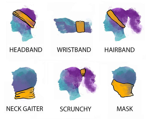 Neva Nude Liquid Party Silver Holographic Sexy Necksie Face Covering