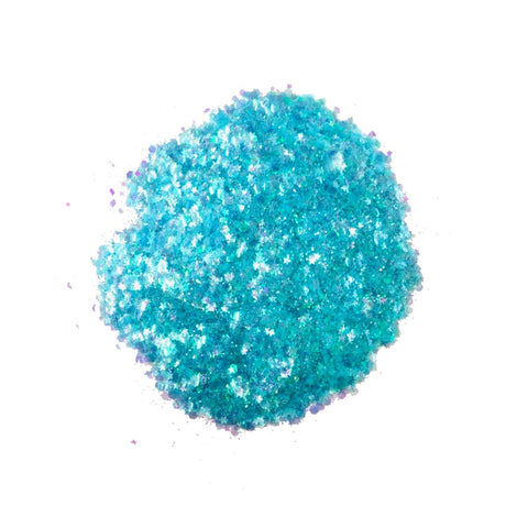 Neva Nude Lullaby Sky Aqua Blue Blacklight Cosmetic Glitter Glitz Grenade Keychain In Aloe Gel
