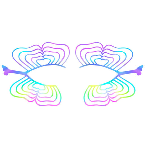 Neva Nude Lumi Butterfly Wings Holographic Face Sticker