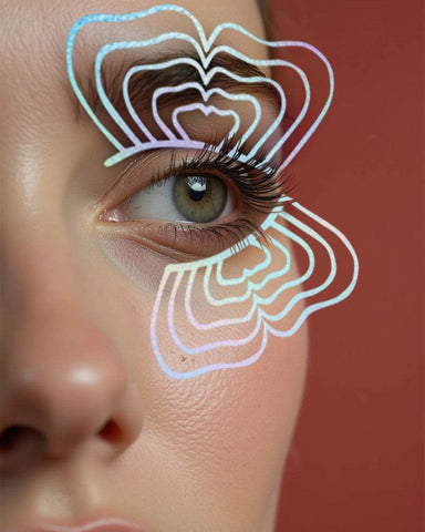 Neva Nude Lumi Butterfly Wings Holographic Face Sticker