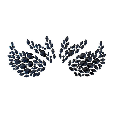 neva nude Maleficent Black Gothic Queen Crystal Jewel Nipple Cover Pasties