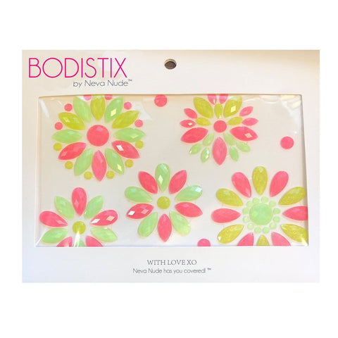 Neva Nude Mayan Blossom UV Neon Crystal Jewel BodiStix Body Sticker