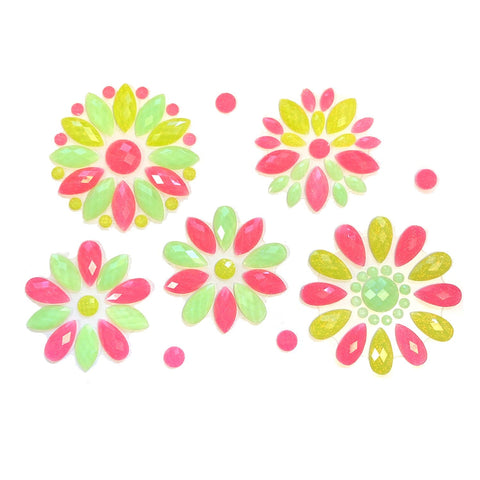 neva nude Mayan Blossom UV Neon Crystal Jewel BodiStix Body Sticker