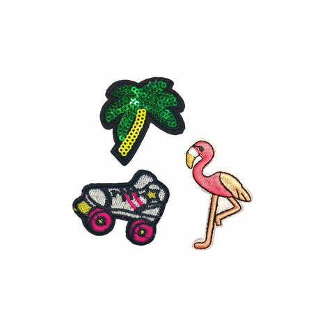neva nude Miami Vice Iron-On Patchette and Sticker Pack