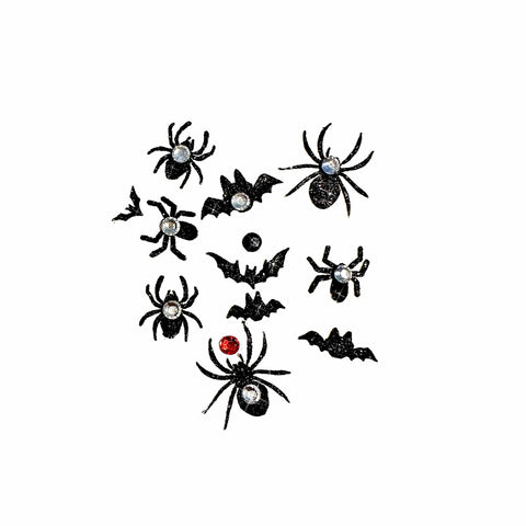 Neva Nude Morticia's Marvels Glitter Creepy Crawly Nail Stickers