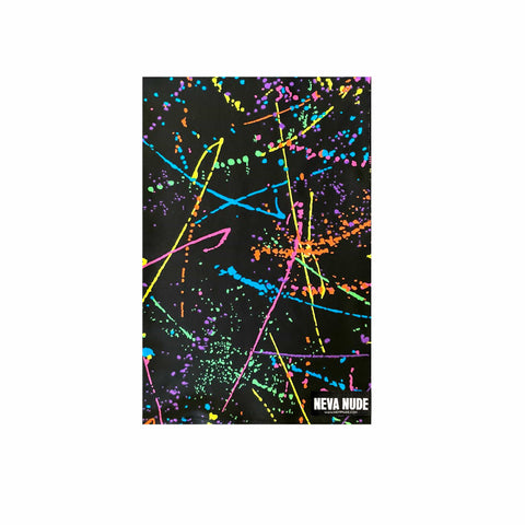 Neva Nude 'Murican Grafitti Black Neon Multicolor Blacklight Sexy Necksie Face Covering