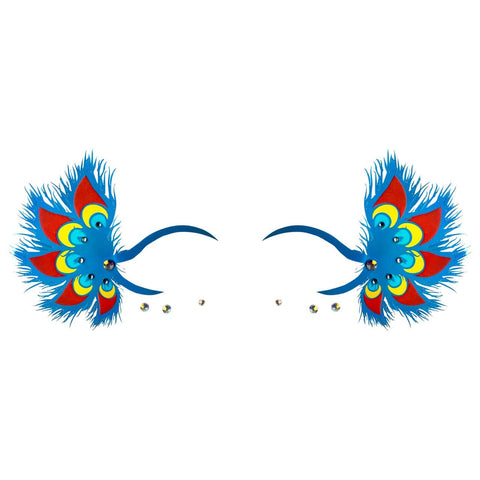 Neva Nude Mystic Peacock Wings Holographic Face Sticker